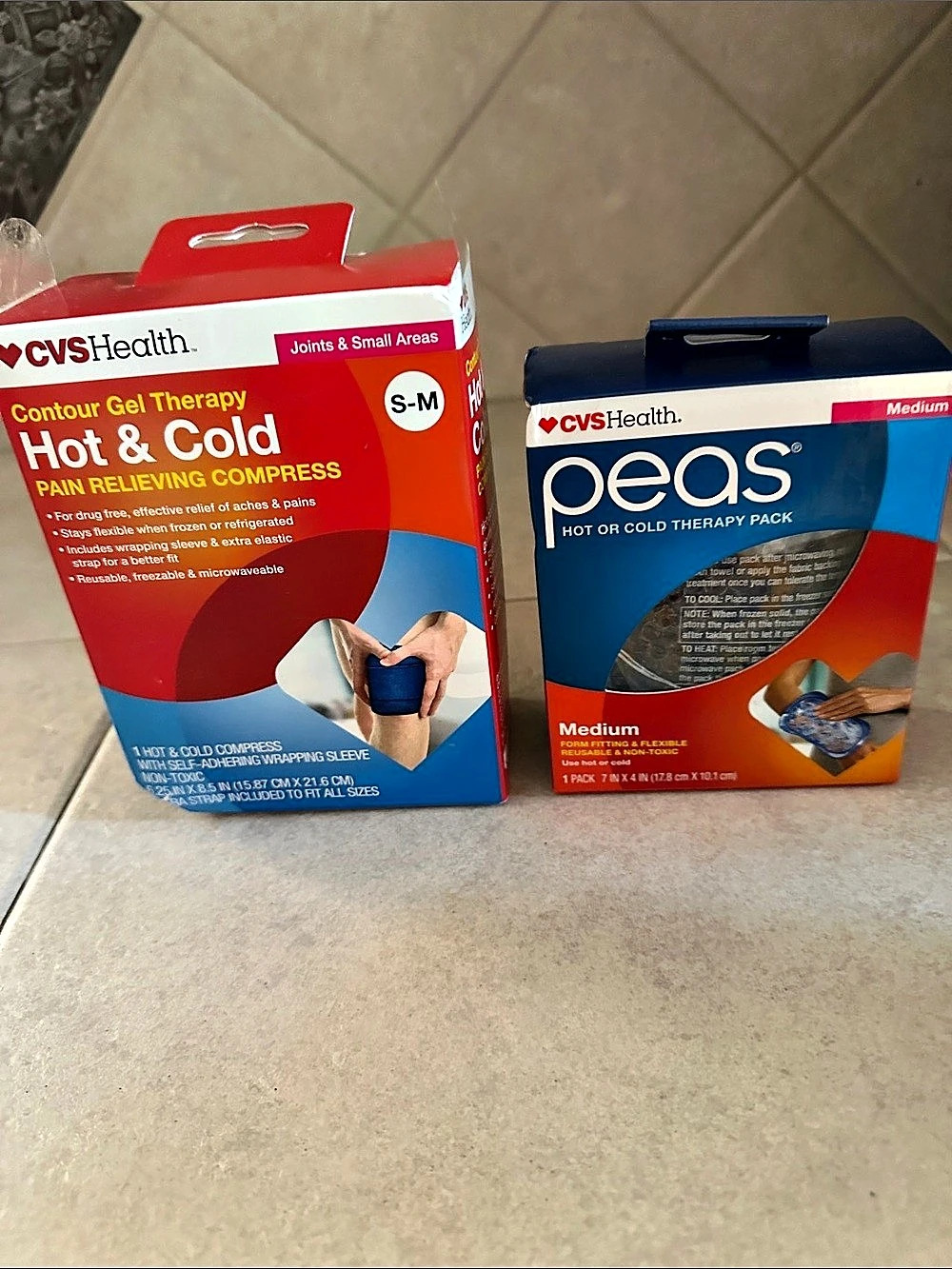 CVS Health Contour Gel Therapy Hot & Cold Pain Relieving Compress S-M